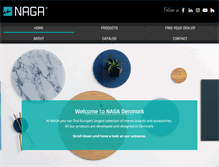 Tablet Screenshot of naga.dk